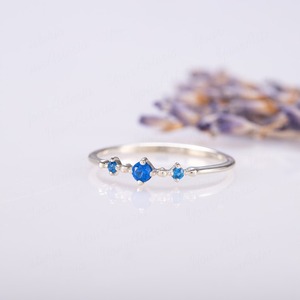 925 argent Sterling saphir pierres précieuses bague bijoux à la main en argent Boho Style bague bijoux pour femmes cadeau de mariage pour femme - Product Image 1