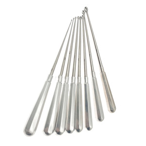 Curettes orthopédiques en os en acier inoxydable, ensemble d'instruments chirurgicaux réutilisables manuels de haute qualité - Product Image 3