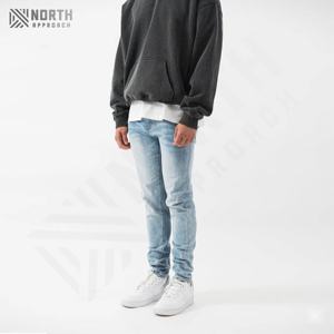 Novedades 2025, Jeans Rectos Elásticos para Hombre, Pantalones Vaqueros Casuales de Moda, Algodón Ligero para Primavera - Product Image 4