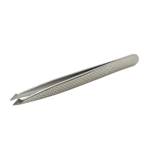 Pinzas de Acero Inoxidable Inclinadas para Cejas y Pestañas, Mini, de Alta Calidad, Marca Privada Personalizada, Profesionales, Ligeras y Ecológicas - Product Image 2