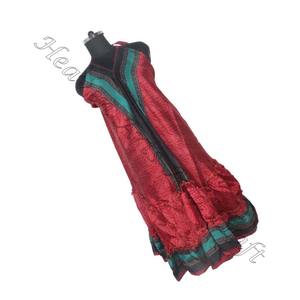 Hippy Boho fait à la main Antique plage vêtements pour femmes Vintage robe en soie dos nu été imprimé fleuri Boho Style licou Festival - Product Image 5