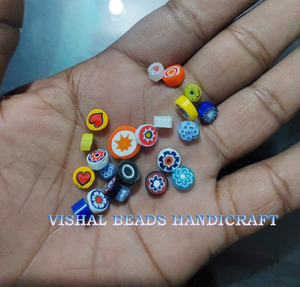 ลูกปัดแก้วเชฟรอนแฮนด์เมดสำหรับทำเครื่องประดับ DIY ลูกปัดอะคริลิค4mm/6mm/8mm หลายสีหลายรูปทรงขนาด - Product Image 2