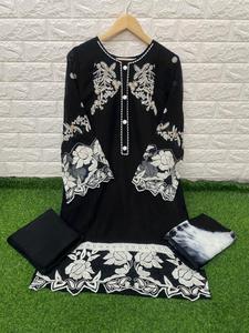 Latest FABZONE Designer Heavy Georgette Sequence Embroidery Digital Printed Indian/Pakistani Gujarati <b>Kurti</b> Pent In-Stock - Product Image 4