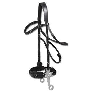 Bridon en cuir de vache de haute qualité avec rembourrage doux, bande de nez et boucles, produits de licol pour chevaux - Product Image 3