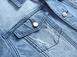 Veste en jean décontractée pour homme, boutonnée, pour un style quotidien - Product Image 3