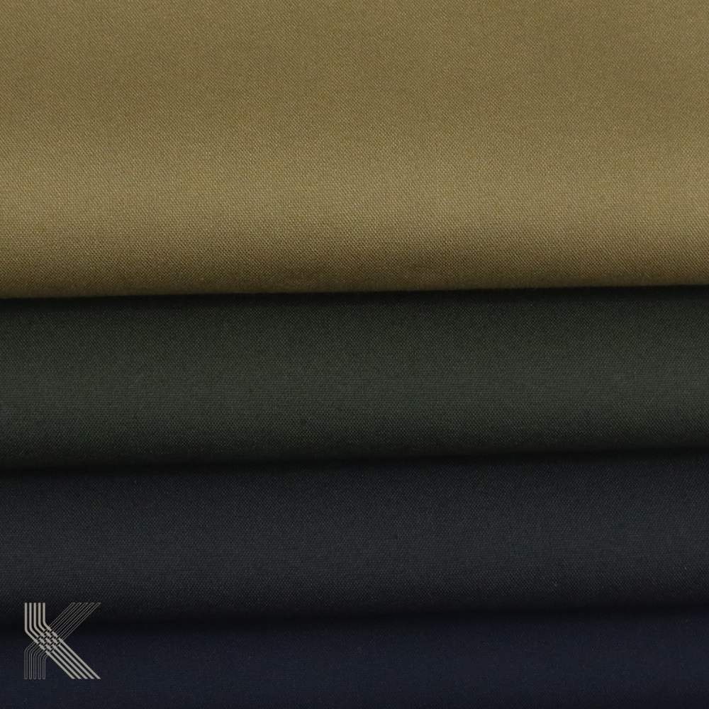 Premium Woven Poplin Organic Cotton Stretch Fabric | Medium Weight for Trousers Jackets Bags