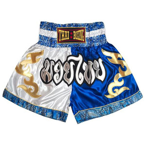 Short de Muay Thai noir personnalisé direct d'usine avec broderie d'appliques de sublimation fournisseur de vêtements OEM MMA vêtements d'arts martiaux - Product Image 5