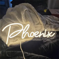 Letrero LED de Neón Multicolor con Nombre Personalizado, Hecho a Mano, Fácil Instalación, Enchufe Universal, Decoración para Habitación de Adolescentes, Regalo de Navidad con Intensidad Regulable