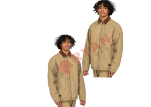 Veste brodée vintage d'hiver de haute qualité à design personnalisé Veste oversize streetwear à fermeture éclair de style universitaire - Product Image 4