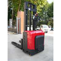 Chariot élévateur à mât de 2 m pour allées étroites, capacité 1,5 tonne, autonomie prolongée, hauteur max. 2 m, levage fluide, personnalisable
