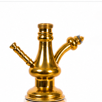 Chicha ovale en marbre – Chicha artisanale de luxe en marbre et laiton massif