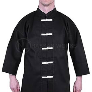 Conjuntos de Uniformes Profesionales de Kung Fu 100% Algodón Transpirable de Secado Rápido Ropa de Artes Marciales de Alta Calidad con Logotipo Frontal - Product Image 2