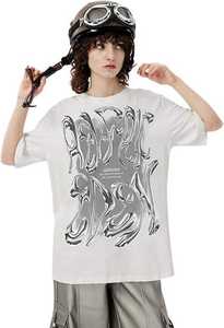 Venta al por mayor 100% algodón hombres y mujeres personalizado impreso ácido lavado de gran tamaño manga corta gráfico camisetas - Product Image 5