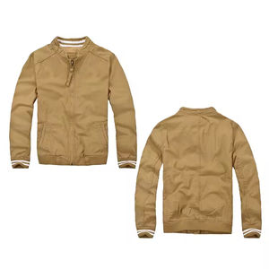 Blouson aviateur pour hommes vente en gros Vestes de Offre Spéciale réversibles avec décoration de poche à col montant pour homme - Product Image 4