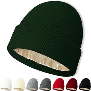 Logotipo personalizado Jacquard 100% lana invierno tejido Beanie Streetwear acrílico tejido gorros para clima frío OEM ODM para playa - Product Image 4