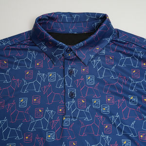 เสื้อโปโลกอล์ฟผ้าโพลีเอสเตอร์คุณภาพสูง แห้งเร็ว ระบายความชื้นดี ผลิตตามสั่ง พร้อมบริการซับลิเมชั่น  ขั้นต่ำในการสั่งซื้อน้อย - Product Image 6