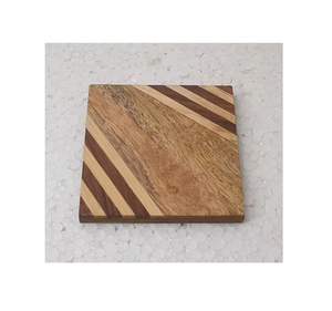 Dessous de verre en bois naturel personnalisables les plus populaires Offre Spéciale différentes tailles d'ardoise et de tampons en résine pour le thé, le café, la maison et la table - Product Image 1