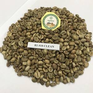 Granos de Café Verde Robusta Lavados de la Cosecha 2025, Calibre 18, en Bolsa de Yute a Granel, Certificación ISO, Empresa Vietnamita Agrikim - Product Image 1