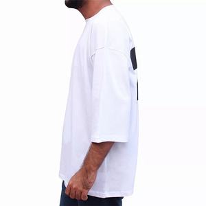 เสื้อยืดทรงบ็อกซี่ครอปโอเวอร์ไซส์ พิมพ์ลายสกรีนตามสั่ง คุณภาพสูง 200 แกรม ผ้าฝ้าย 100% เนื้อหนา สำหรับผู้ชาย - Product Image 4