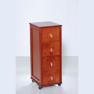 Carrito de cajón de madera maciza de haya de primera calidad con tapa de azulejo Práctica solución de almacenamiento para el hogar - Product Image 1