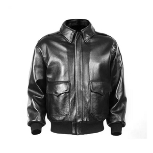 Chaqueta Bomber de Cuero para Hombre y Mujer, Estilo Urbano, Cortavientos, Ajustada, Personalizable, ODM, Nueva Moda - Product Image 1