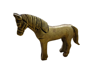 Esculturas creativas de latón con animales salvajes y caballos, vajilla, pieza de exhibición para decoración del hogar y Vaastu coleccionable para escritorio y sala de estar - Product Image 1