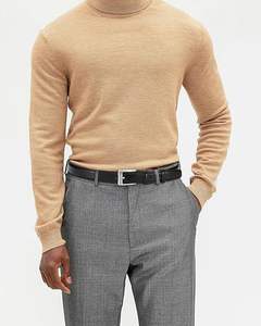 เข็มขัดยีนส์ลำลองผู้ชายขายส่งปี 2026 เข็มขัดสำหรับชุดทางการ คุณภาพสูง หนังแท้ ดีไซน์ทันสมัย โลโก้สั่งทำได้ หัวเข็มขัดดีไซน์ใหม่ - Product Image 3