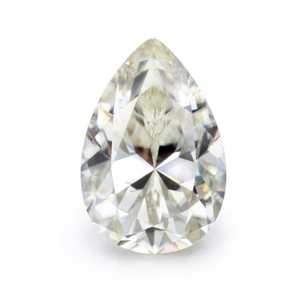 Moissanite synthétique de qualité VVS certifiée GRA, taille brillant poire, blanc, pour bagues, boucles d'oreilles, pendentifs et autres bijoux - Product Image 1