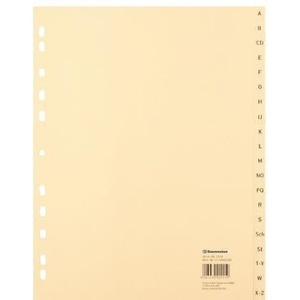 A-Z Register Soennecken DIN <b>A4</b> Recycled Rope Paper Chamois 20 Sheets <b>File</b> <b>Folder</b> Accessories - Product Image 1