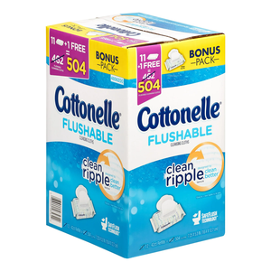 Cottonelle FreshCare Chiffons nettoyants lavables 504 Ct Bonus Pack Matériel de coton ménager - Product Image 5