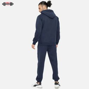 Ensemble de survêtement homme hiver 2025 coupe-vent à manches longues, molleton 100 % coton, grande taille, pour l'entraînement et le sport - Product Image 4