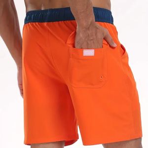 Short de bain classique pour hommes Maillot de bain élégant en coton à séchage rapide avec doublure en maille respirante confortable-Taille XS disponible - Product Image 4