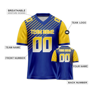 Servicio OEM Camisetas de fútbol americano para hombre de alta calidad Logotipo personalizado Diseño popular Ropa deportiva Ropa de fútbol americano para hombre - Product Image 4