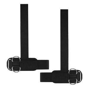 Có thể điều chỉnh kép Neoprene nâng dây đeo cổ tay với D Ring cho deadlifting thể hình & PowerLifting - Product Image 2