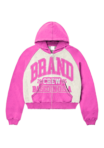 Sudadera con Capucha Personalizada con Impresión y Bordado, Transpirable, Gruesa, de Algodón Grueso, Tejido Lavado, Corte Holgado - Product Image 3