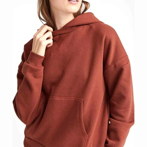 Venta al por mayor 330 Gsm Men's Gym Workout Hoodie Oversized Pullover Sweatshirt Custom Logo Solid Pattern Winter Plain Dyed Hoodies - Product Image 3