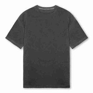 <b>100</b>% cotton, T-shirt for men, loose fit, printed T-shirt for men Hip Hop <b>100</b>% Cotton Oversized Acid Wash T-Shirt for Men OEM - Product Image 1