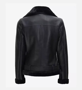 New Arrival Classic Women's Premium Quality Cowhide Leather <b>Jacket</b> Genuine PU Leather with Cotton Filling New Design - Product Image 6