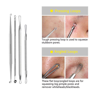 Kit de 15 Herramientas de Acero Inoxidable para Eliminar Puntos Negros y Acné, Extractor de Espinillas, Herramientas para el Cuidado Facial de la Piel - Product Image 6