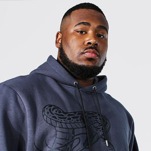 Sudadera con Capucha Personalizada 100% Algodón Fleece Transpirable de Invierno con Estampado Digital para Hombre con Pedrería, Nueva Llegada - Product Image 3