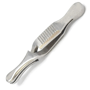 Pince à épiler Premium Bulldog à action croisée pour extensions de cils, à dents entièrement dentelées, droite, instrument chirurgical - Product Image 3