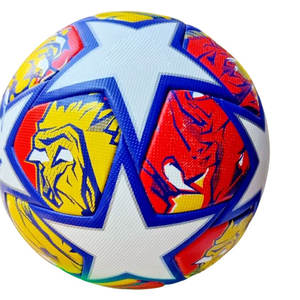 Ballon de football en PVC cousu à la machine, taille personnalisée, en stock, pour entraînement et matchs, taille standard, ballon en PU imprimé pour le sport - Product Image 6