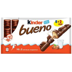 Kinderr Bueno ครีมนมและเฮเซลนัท20แพ็ค2แท่งช็อคโกแลตที่ห่อแยกกันต่อแพ็ค30ออนซ์ - Product Image 3