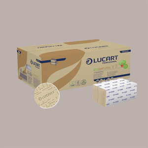 ECONATURAL 3800pcs Serviettes de magasin V-Fold 21x21 cm pour un usage quotidien Marque LUCART - Product Image 3