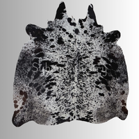 Cheveux de peau de vache sur le tapis en cuir de peau de vache véritable peaux de cuir respirantes brutes nouveau cuir d'animal de conception exotique