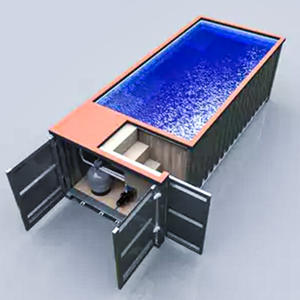 Piscinas de contenedores integradas para nadar al aire libre, piscinas de contenedores de fibra de vidrio para el hogar, piscina de 20 pies y 40 pies - Product Image 5