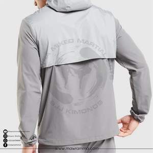 Custom Logo Unisex Breathable Waterproof Windbreaker Jacket High Quality Gym Training Workout Camouflage Patchwork Lightweight - Product Image 6