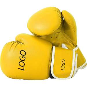 100% gants de boxe en cuir originaux gants de boxe d'entraînement en cuir uni personnalisés - Product Image 4