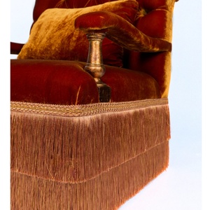 Sillón HEC 100% Hecho a Mano con Flecos para Sala de Estar, Sillón Lounge de Mediados de Siglo con Flecos, Sillón <span class=keywords><strong>Bobby</strong></span> de Terciopelo de Alta Gama en Colores Variados para el Hogar - Product Image 6