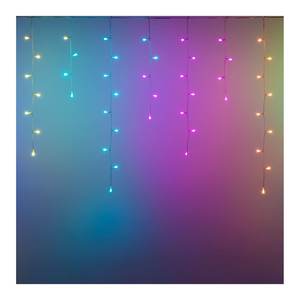 Rideau lumineux de Noël blanc LED RGB 125 lumières SMART IP44 72855 4+4m 30 jeux de lumières de Noël par lot - Product Image 1